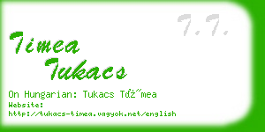 timea tukacs business card